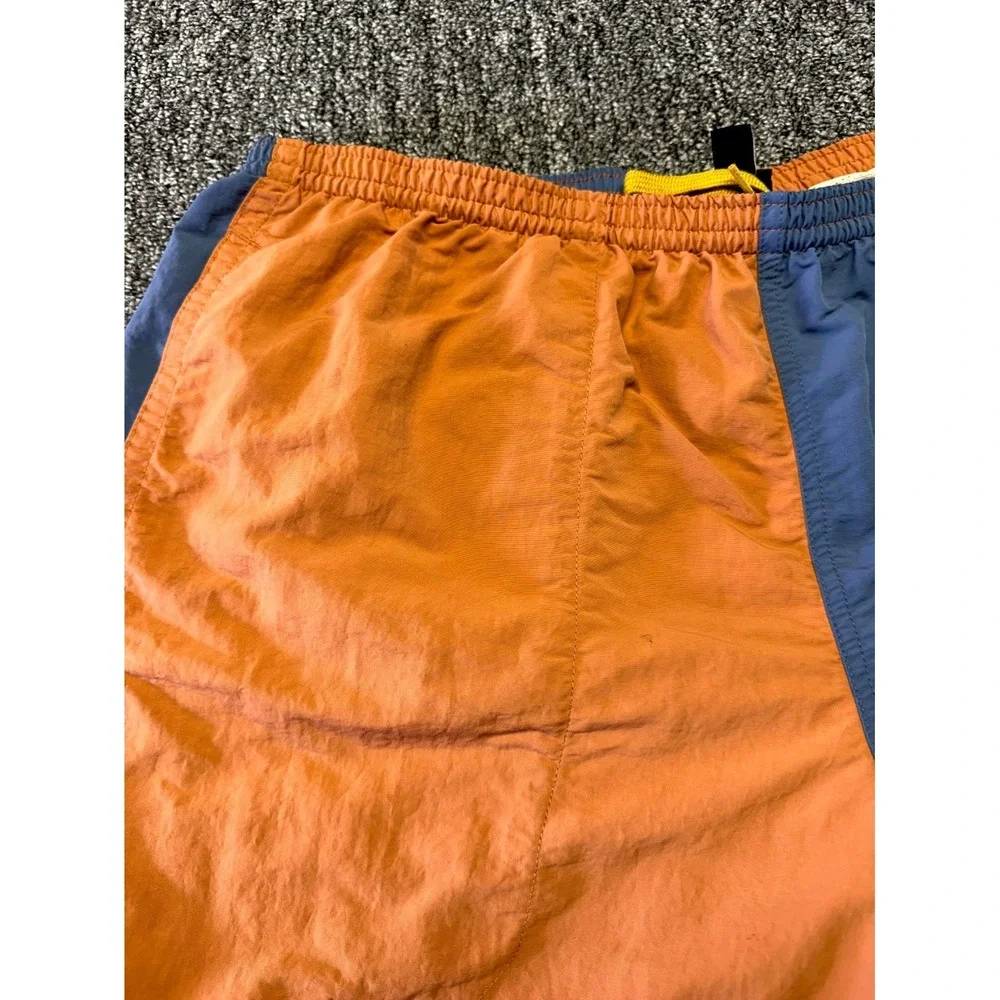 Patagonia Swim Shorts Mens Large Blue Orange Two Tone Nylon NetPlus Shells